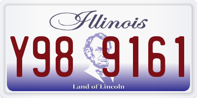 IL license plate Y989161