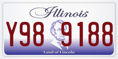 IL license plate Y989188