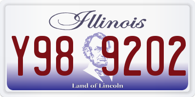 IL license plate Y989202