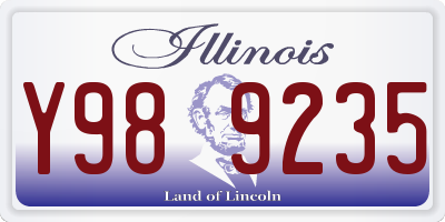 IL license plate Y989235
