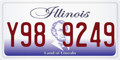 IL license plate Y989249