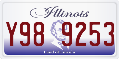 IL license plate Y989253