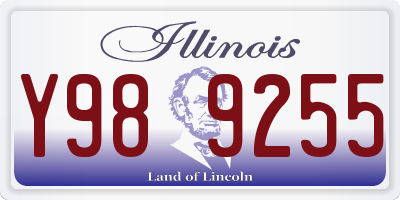 IL license plate Y989255