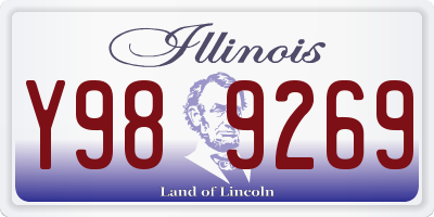 IL license plate Y989269