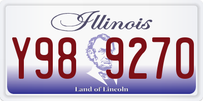 IL license plate Y989270
