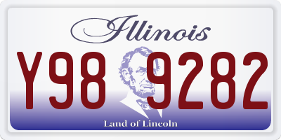 IL license plate Y989282