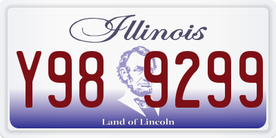 IL license plate Y989299