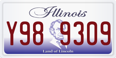 IL license plate Y989309
