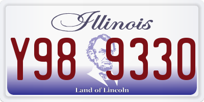 IL license plate Y989330