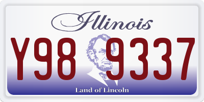 IL license plate Y989337
