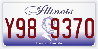IL license plate Y989370