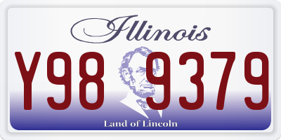 IL license plate Y989379