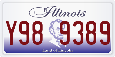 IL license plate Y989389