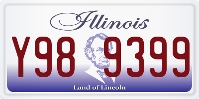 IL license plate Y989399