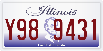 IL license plate Y989431