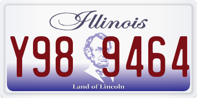 IL license plate Y989464