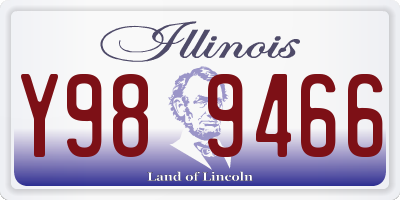 IL license plate Y989466
