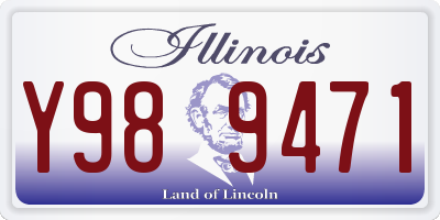 IL license plate Y989471