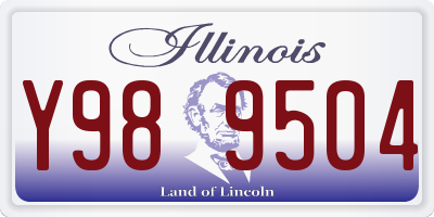 IL license plate Y989504