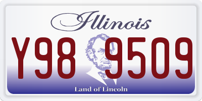IL license plate Y989509
