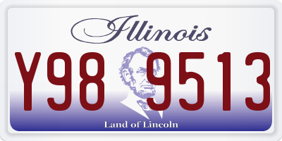 IL license plate Y989513