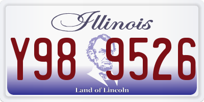 IL license plate Y989526