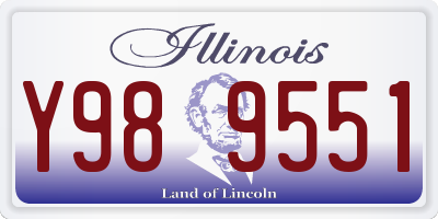 IL license plate Y989551