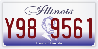IL license plate Y989561