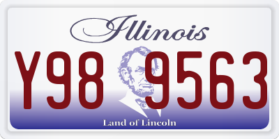 IL license plate Y989563