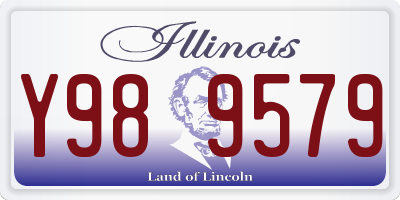 IL license plate Y989579