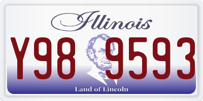 IL license plate Y989593