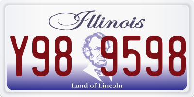 IL license plate Y989598