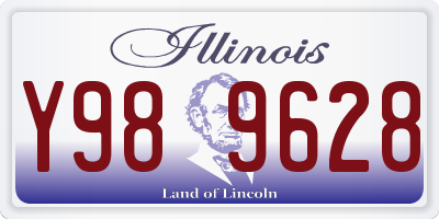 IL license plate Y989628