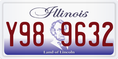IL license plate Y989632