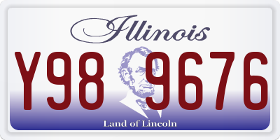 IL license plate Y989676