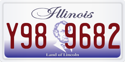 IL license plate Y989682