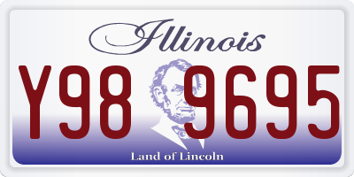 IL license plate Y989695