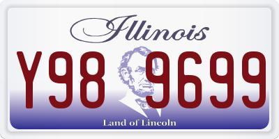 IL license plate Y989699