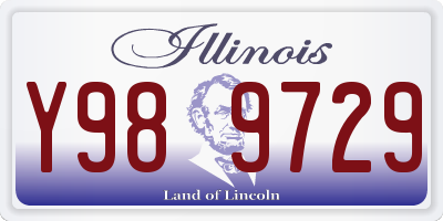 IL license plate Y989729