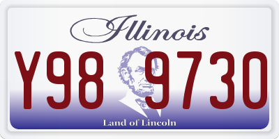 IL license plate Y989730