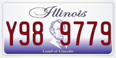 IL license plate Y989779