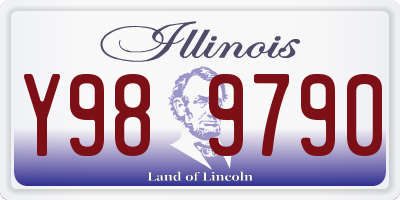 IL license plate Y989790