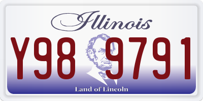 IL license plate Y989791
