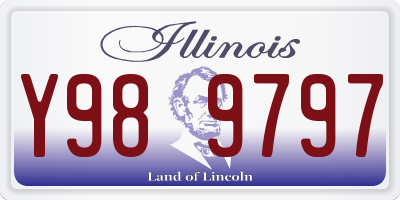 IL license plate Y989797