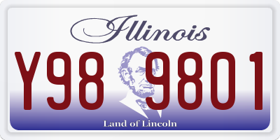 IL license plate Y989801