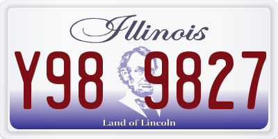IL license plate Y989827