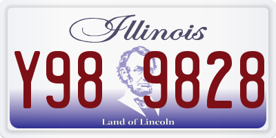 IL license plate Y989828