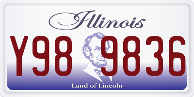 IL license plate Y989836