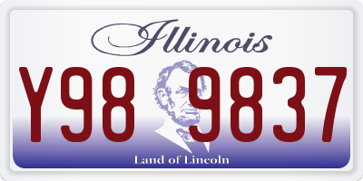IL license plate Y989837