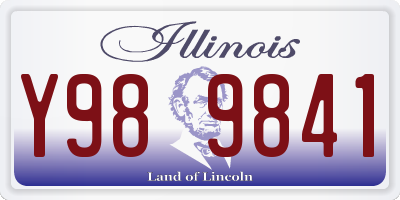 IL license plate Y989841